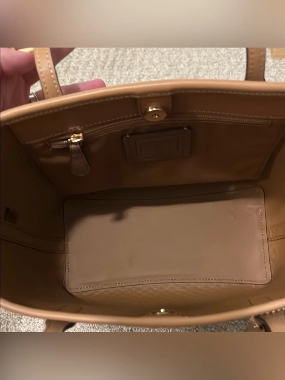 Coach Small City Straw Tote